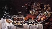 Pieter Claesz Still Life with Turkey Pie oil